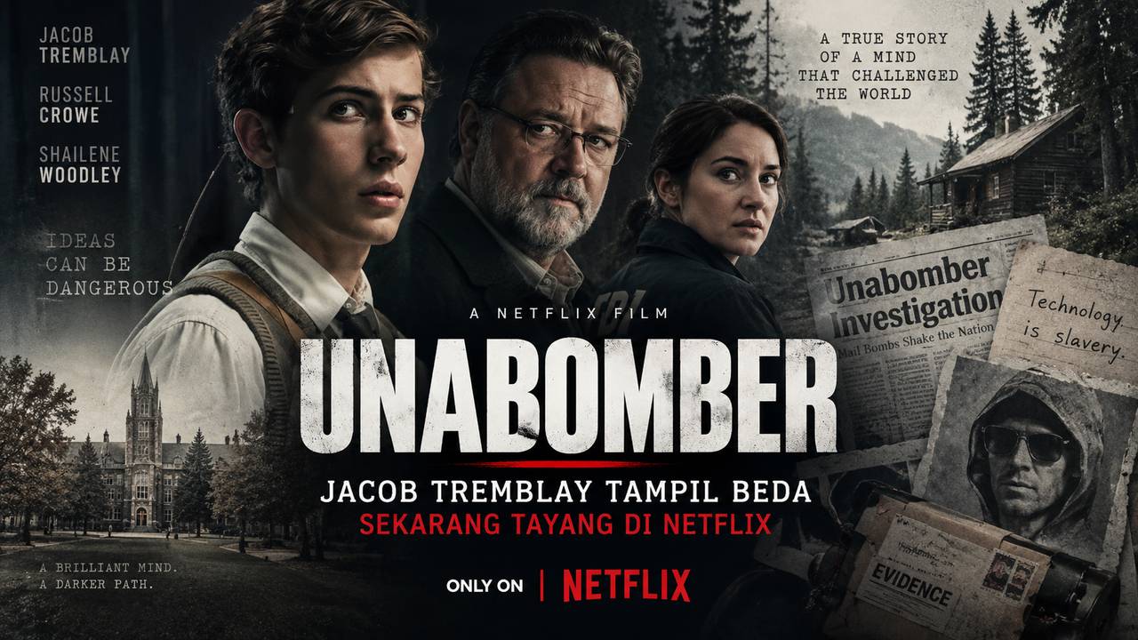 Jacob Tremblay Tampil Gelap di UNABOMBER, Film Baru Netflix Sudah Tayang