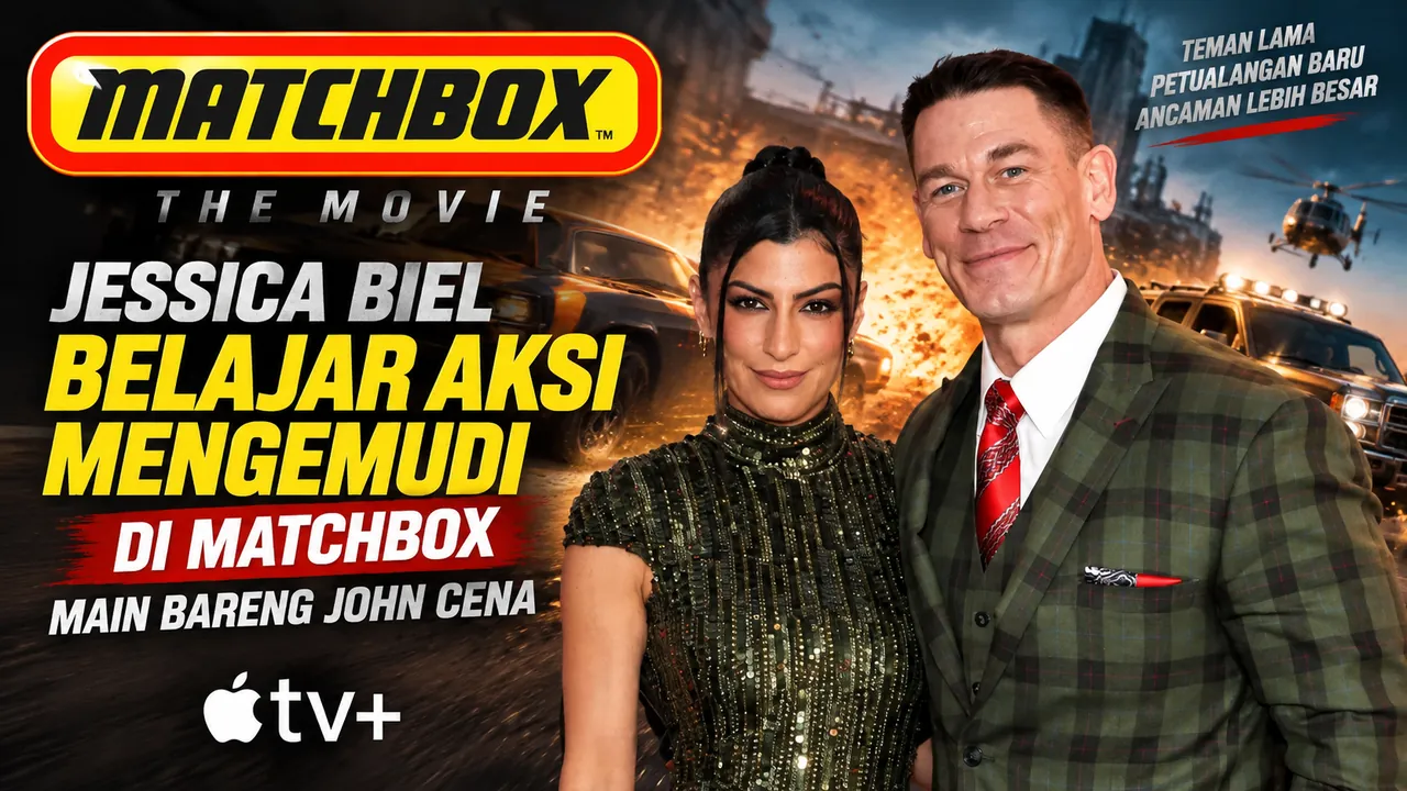 Jessica Biel Belajar Aksi Mengemudi di Matchbox, Main Bareng John Cena