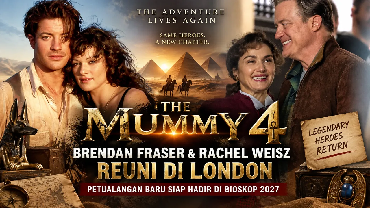 The Mummy 4: Brendan Fraser dan Rachel Weisz Reuni di London