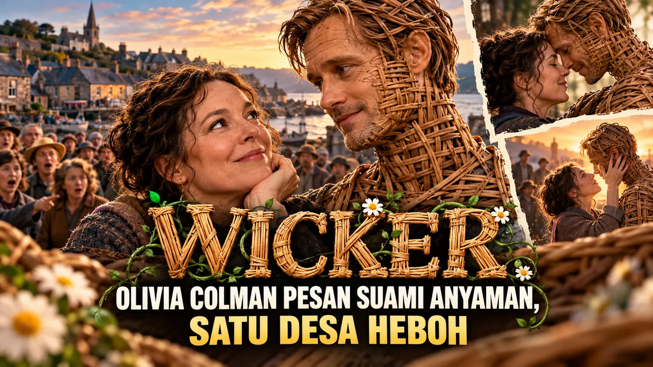 Wicker: Olivia Colman Pesan Suami Anyaman, Satu Desa Heboh