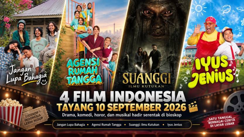 Ini Dia 4 Film Indonesia yang Ramaikan Bioskop 10 September 2026